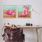 Stupell Industries Pink Theme Cowgirl Fashion 2pc Framed Giclee Wall Art Set Design by Grace Popp